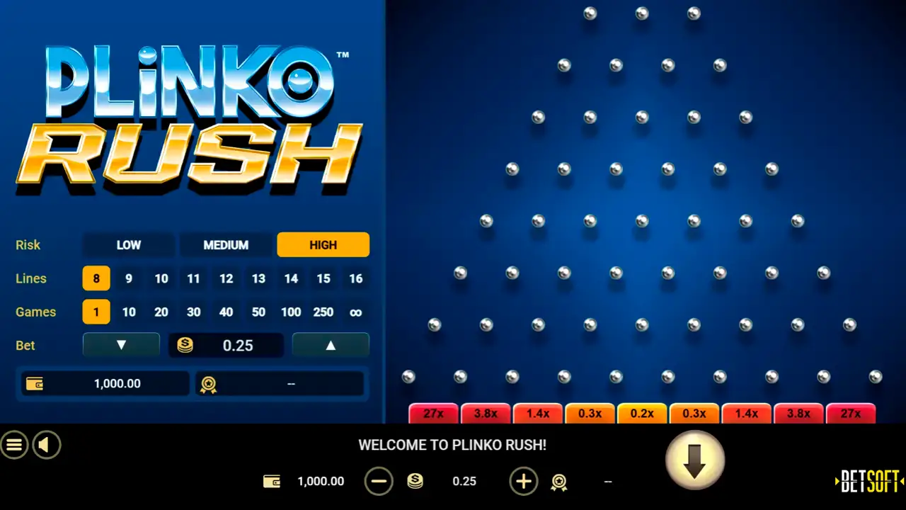 Start play Plinko